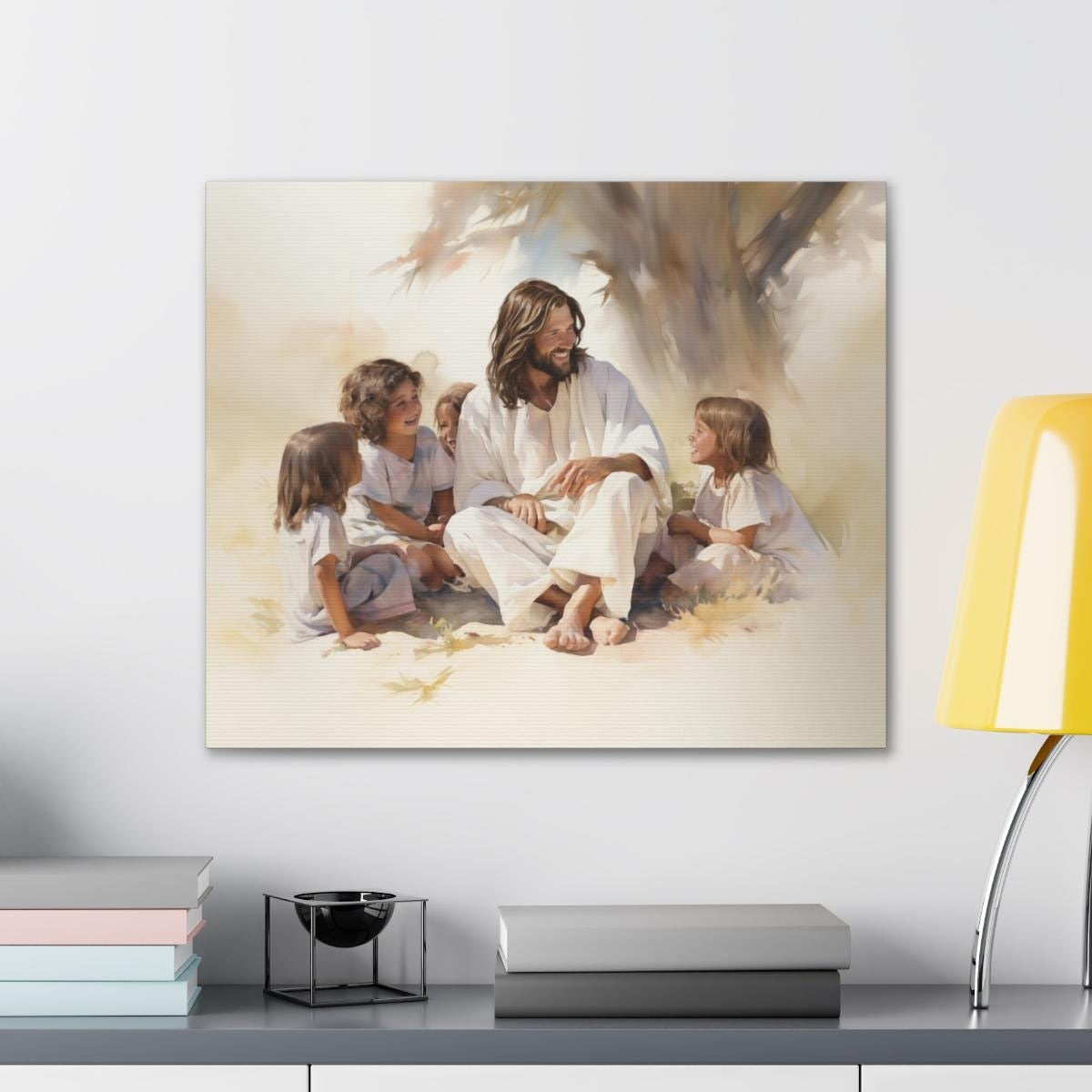 Jesus With Children Poster, Jesus Poster, Easter Poster, Christian Wall Art, Easter Gift, Christian Home Decor, LDS Gifts